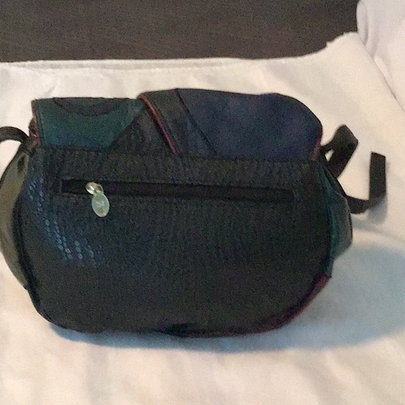 Nas patchwork shoulder bag used great condition adjustable strap clean inside - Picture 2 of 5